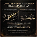 Pulseira Grumet Dupla 8mm Banhado a Ouro 18k