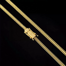 Corrente Lacraia 4mm Banhado a Ouro 18k