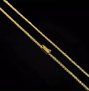 Corrente Cadeado Duplo 2,5mm Banhado a Ouro 18k