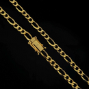 Corrente 3x1 6mm Banhado a Ouro 18k