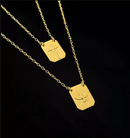 Escapulário 60cm Espírito Santo + Cruz Banhado a Ouro 18k