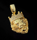 Pingente Leão Crav P Banhado a Ouro 18k