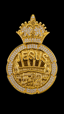 Pingente Jesus e o dono do lugar