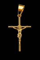 Pingente Cruz Amarrado M Banhado a Ouro 18k