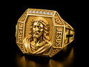 Anel jesus cravejado