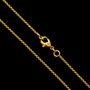 Corrente 1mm Veneziana Banhado a Ouro 18k
