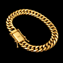 Pulseira Grumet Dupla 10mm Banhado a Ouro 18k