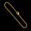 Pulseira Grumet Pitbull 2mm Banhado a Ouro 18k
