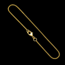 Pulseira 1mm Veneziana Banhado a Ouro 18k