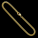 Pulseira Grumet Pitbull 3mm Banhado a Ouro 18k
