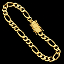 Pulseira 3x1 6mm Banhado a Ouro 18k