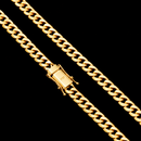 Corrente Grumet Dupla 8mm Banhado a Ouro 18k | Marcação 750