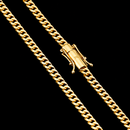Corrente Grumet Dupla 4mm Banhado a Ouro 18k | Marcação 750